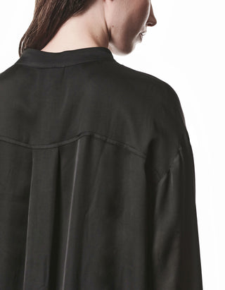 Oversize Satin-Bluse