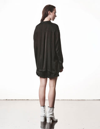 Oversize Satin-Bluse