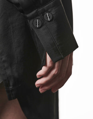 Oversize Satin-Bluse