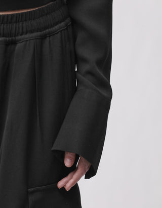 Wickelbluse mit Bindedetail