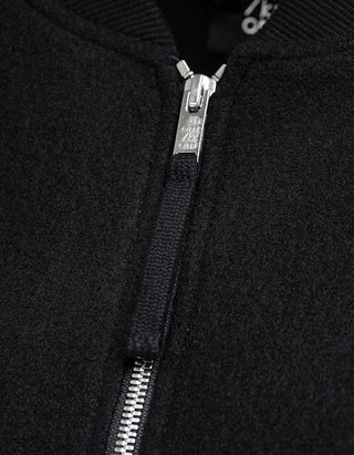 Woll-Blouson-Jacke mit Brusttaschen