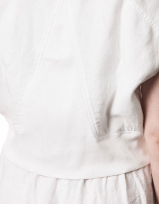 Cropped Leinen-Weste