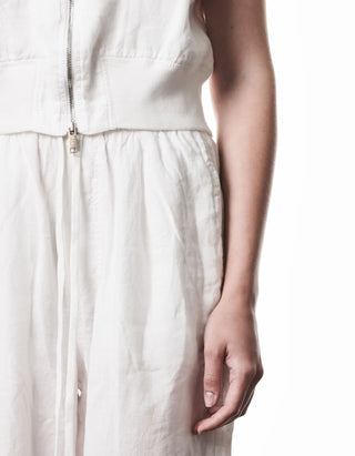 Cropped Leinen-Weste
