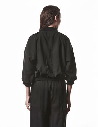 Bomberjacke Rib-Knit