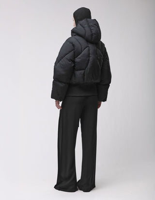 Wattierte Steppjacke mit Kapuze