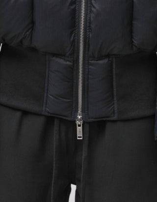 Wattierte Steppjacke mit Kapuze