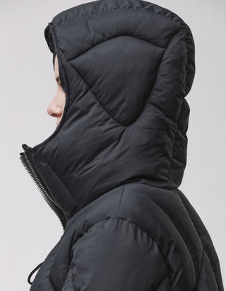 Wattierte Steppjacke mit Kapuze
