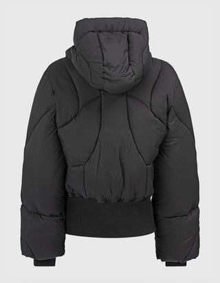 Wattierte Steppjacke mit Kapuze