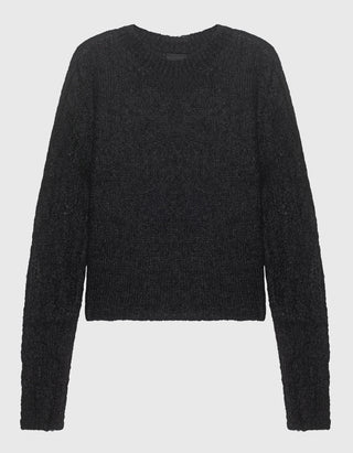 Alpaka-Mix Pullover mit Destroyed-Details