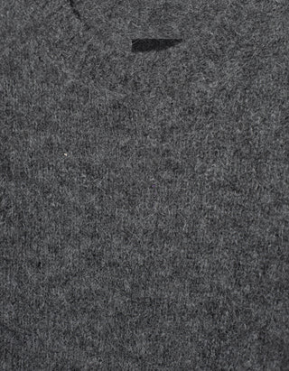 Alpaka-Mix Pullover mit Destroyed-Details