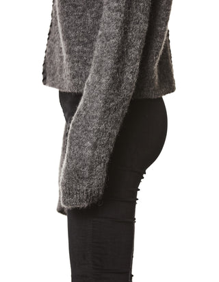 Alpaka-Mix Pullover mit Stehkragen