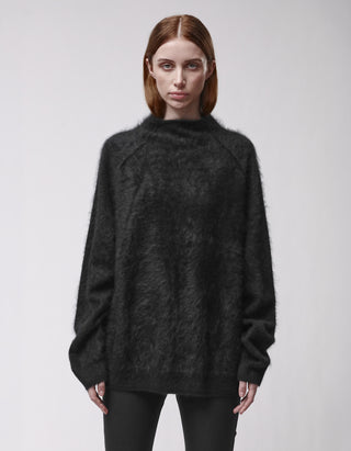 Oversize Fuzzy Kaschmir-Pullover