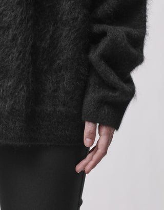 Oversize Fuzzy Kaschmir-Pullover