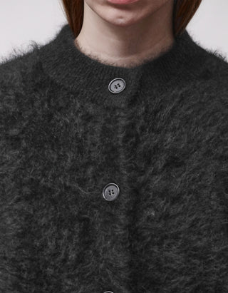 Fuzzy Yak-Cardigan