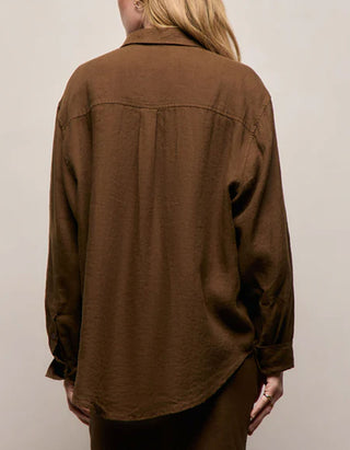 Oversize Leinen-Hemd