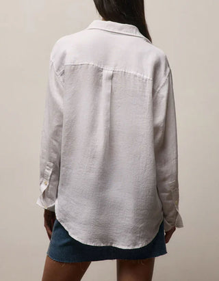 Oversize Leinen-Hemd