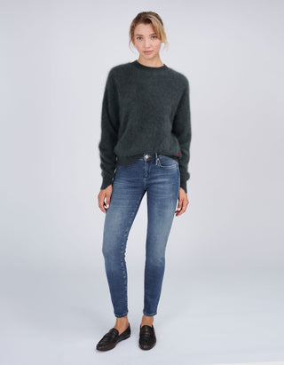 Mid-Rise Super Skinny Jeans Halle Deep
