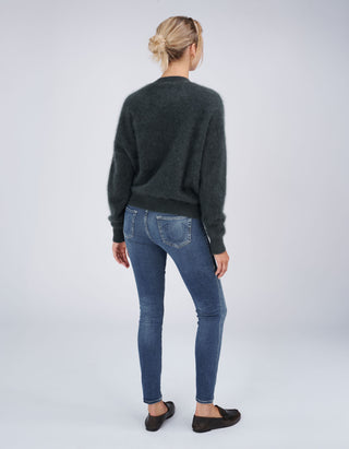 Mid-Rise Super Skinny Jeans Halle Deep