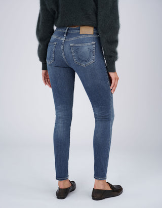 Mid-Rise Super Skinny Jeans Halle Deep