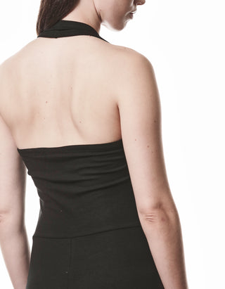 Neckholder-Ripp-Jumpsuit