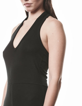 Neckholder-Ripp-Jumpsuit