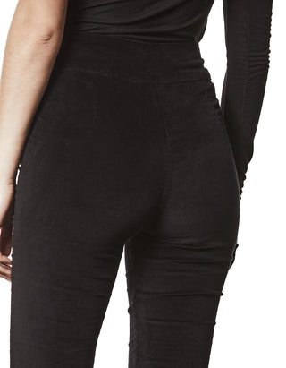 Skinny-Fit Samt-Hose
