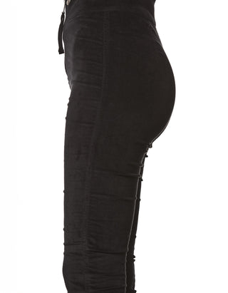 Skinny-Fit Samt-Hose