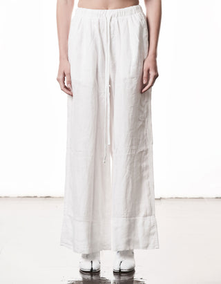 Wide-Leg Leinen-Hose