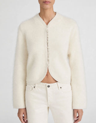 Fuzzy Kaschmir-Cardigan