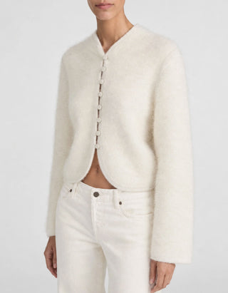 Fuzzy Kaschmir-Cardigan