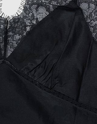 Seiden-Top Cami mit Spitzendetails