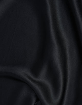 Midi Seiden-Kleid mit Spitzendetails