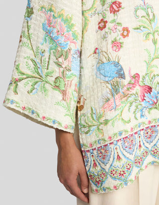 Gemusterte Kimono-Jacke