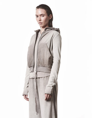 Frottee Zipper-Hoody