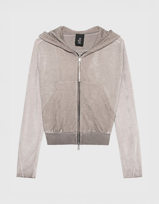 Frottee Zipper-Hoody