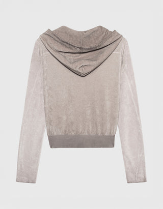 Frottee Zipper-Hoody