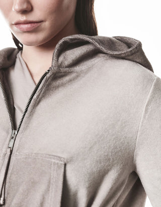 Frottee Zipper-Hoody