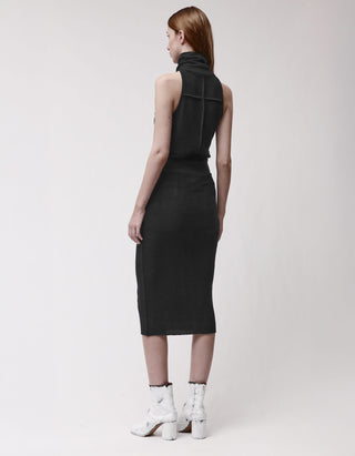 Fleece Midi-Rock mit elastischem Bund