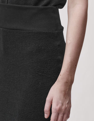 Fleece Midi-Rock mit elastischem Bund