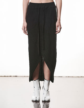 Midi-Rock Raw Cut in Wickel-Optik