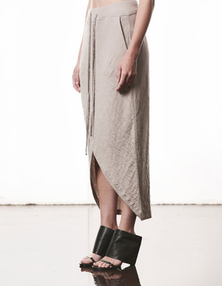 Midi-Rock Raw Cut in Wickel-Optik