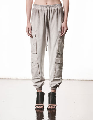 Frottee Cargo-Jogginghose