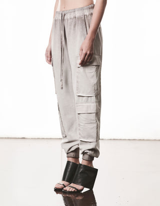 Frottee Cargo-Jogginghose