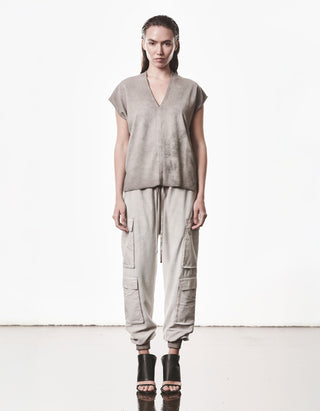 Frottee Cargo-Jogginghose