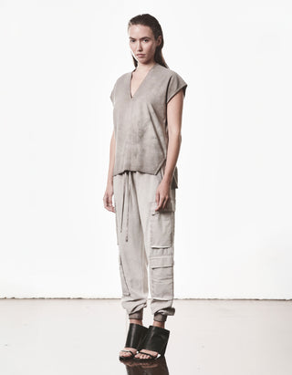 Frottee Cargo-Jogginghose