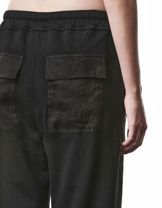 Cropped Straight-Leg Leinen-Mix Hose