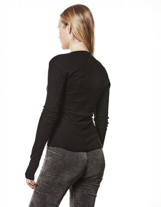Longsleeve mit asymmetrischem Ausschnitt