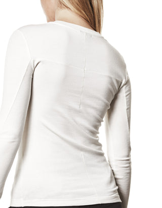 Longsleeve mit besticktem Wording und Faden-Detail