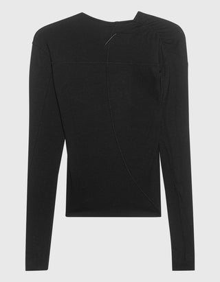 Longsleeve mit asymmetrischem Ausschnitt
