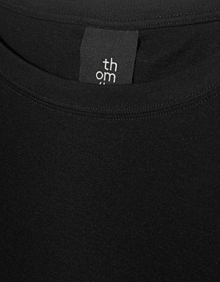 Oversize Longsleeve mit besticktem Wording und Faden-Detail